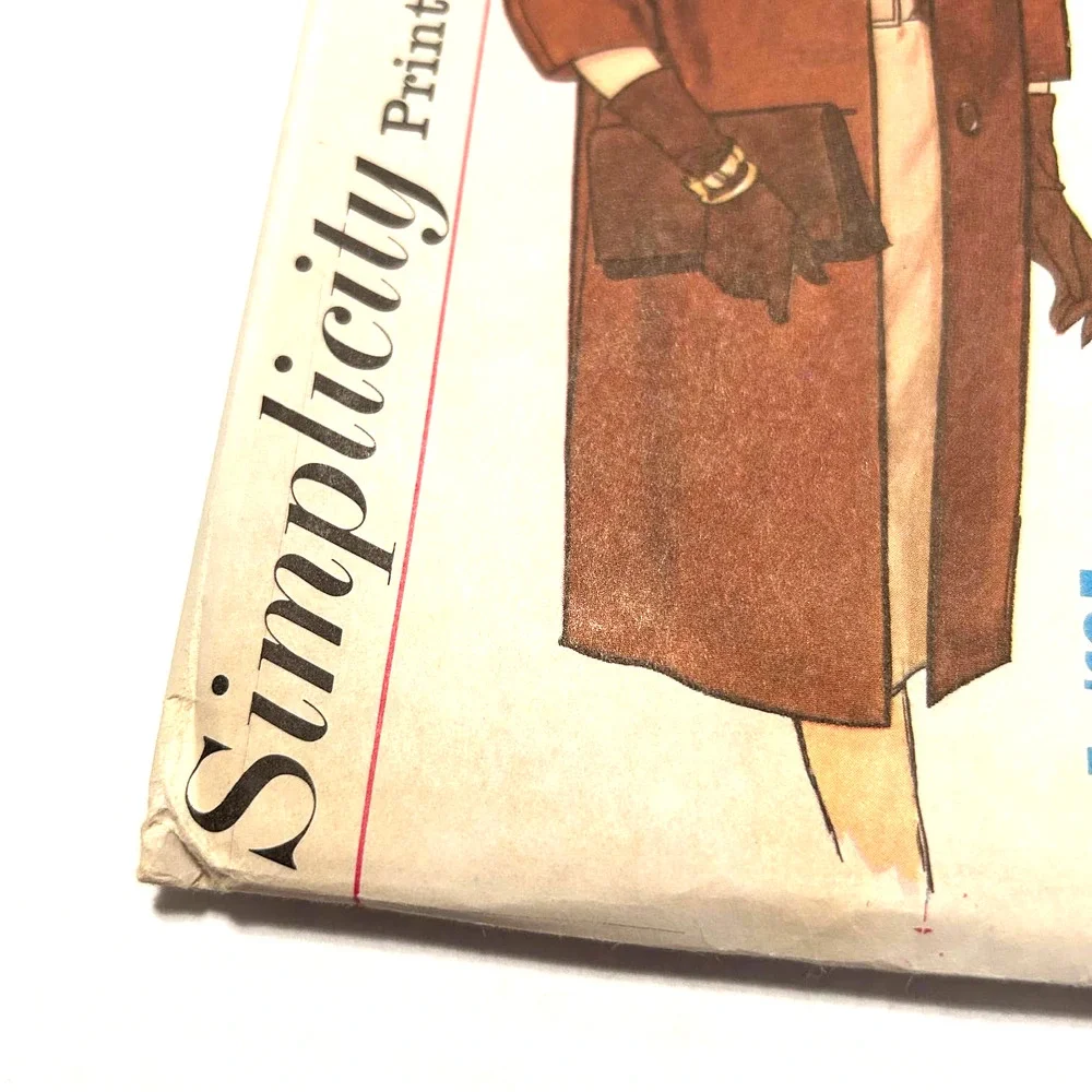 Simplicity Vintage 1960's Pattern #4072‎ Misses Dress Coat Scarf Size 12